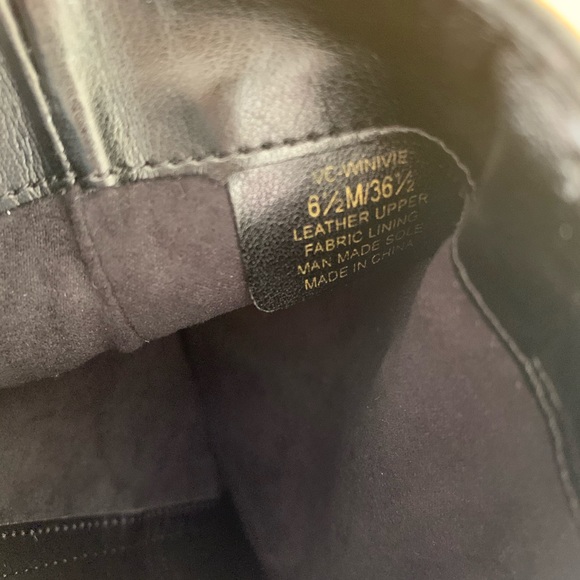 MISMATCH!! Vince Camuto Black Leather π€ Zipper Gold Hardware π Winivie Boots! - Picture 9 of 16